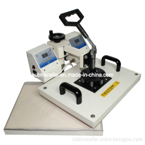 2 Heads Digital Combo Heat Press Machine 8 in 1